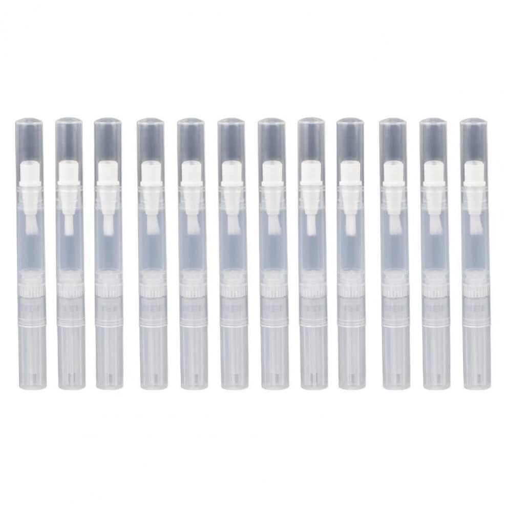 Empty 10Pcs Eco-friendly Lip Gloss Applicators Liquid Tubes Plastic Nail Pen Containers Lightweight for Home Use