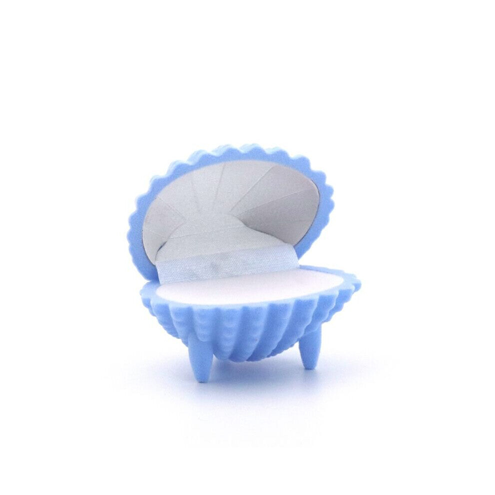 Pink Earrings Holder Shell Velvet Wedding Ring Box For Jewelry Present Packaging Storage Engagement Display Holder