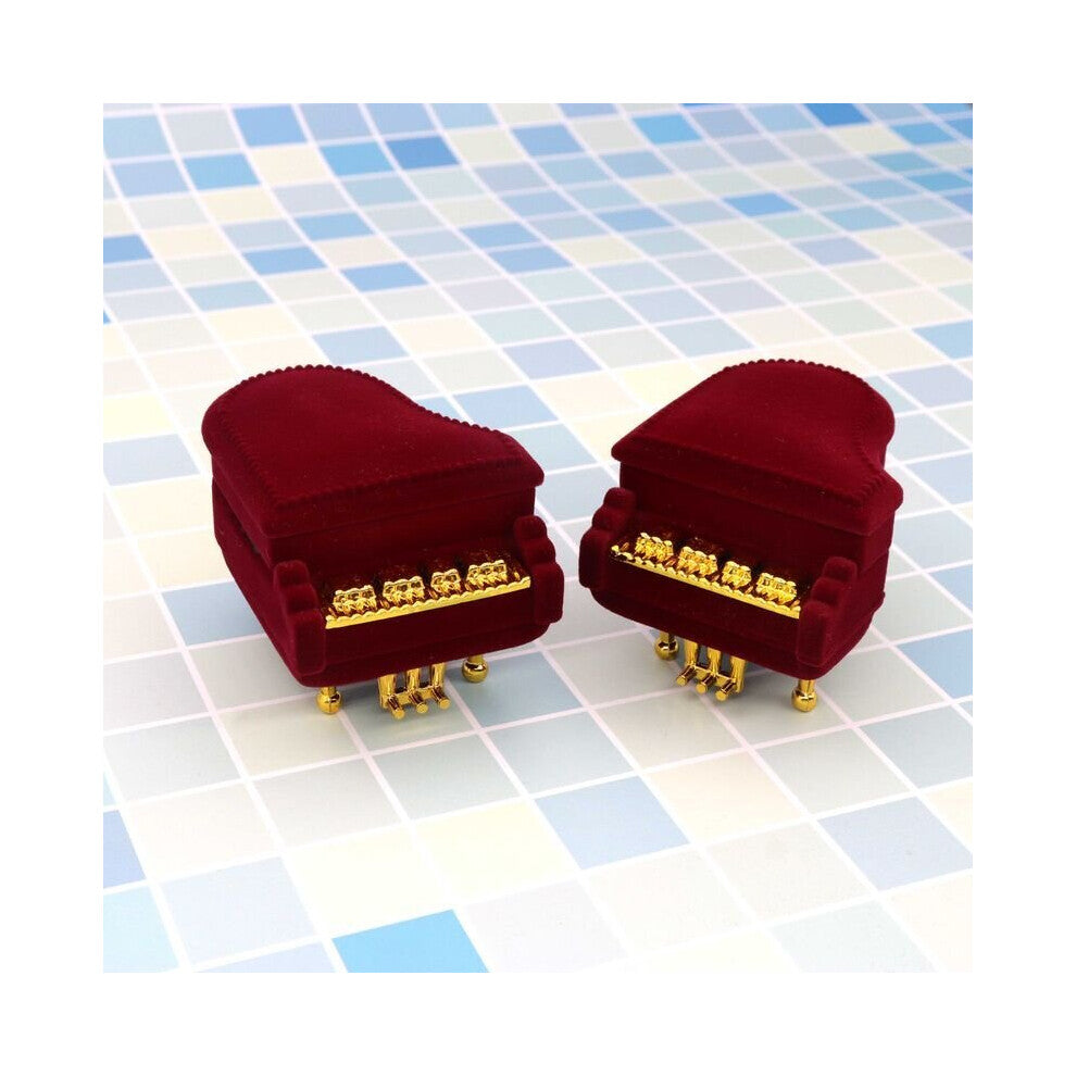 3 in 1 Velvet Necklace Ring Earrings Box Present Jewelry Packaging For Wedding Engagement Display Holder Storage