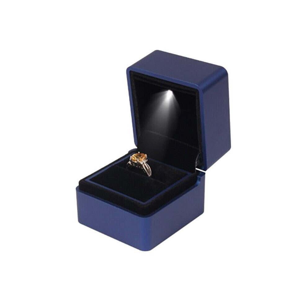 Ring Box with-without LED Wedding Ring-Necklace Storage Organiser Jewelry Jewelry Display Holder