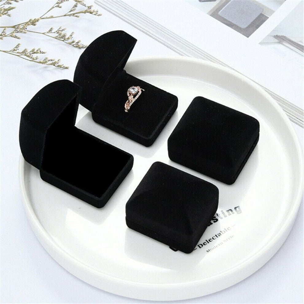 Engagement Velvet Jewelry Case Ring Box Wedding Ring Box Gift Storage