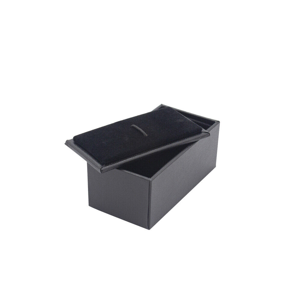 1pc Cufflinks Storage Box PU Leather Geschenk Box for Manschettenknopfe Jewellery Gift Organizer Packaging Box Case