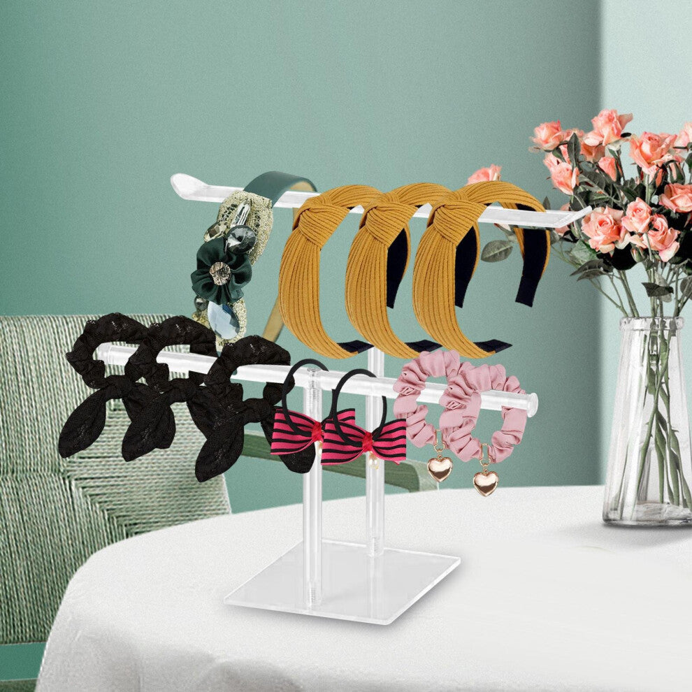 Headband Holder with Stable Base Hair Hoop Organizer for Jewelry Ornament Watch Desktop Necklace