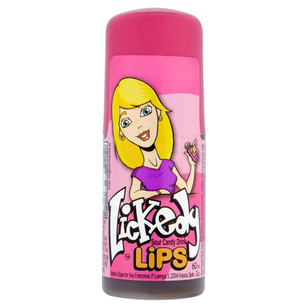 Lickedy Lips Sour Candy Drink 60ml (Pack of 12)