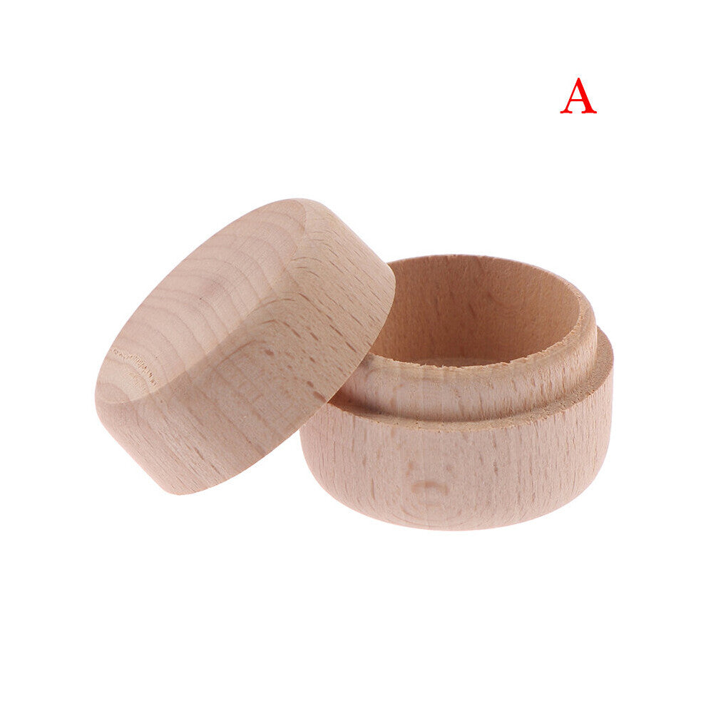 1Pcs Wedding Ring Box Engagement Ring Bearer Box Wooden Ring Box Decorative Jewelry Box Rustic Decor Box