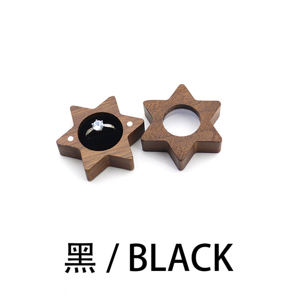 (Color 1 White-NAME ENGRAVING) Personalized Rustic Engagement Wood Ring Box Holder for Wedding Ceremony Storage Boxes Case Jewelry