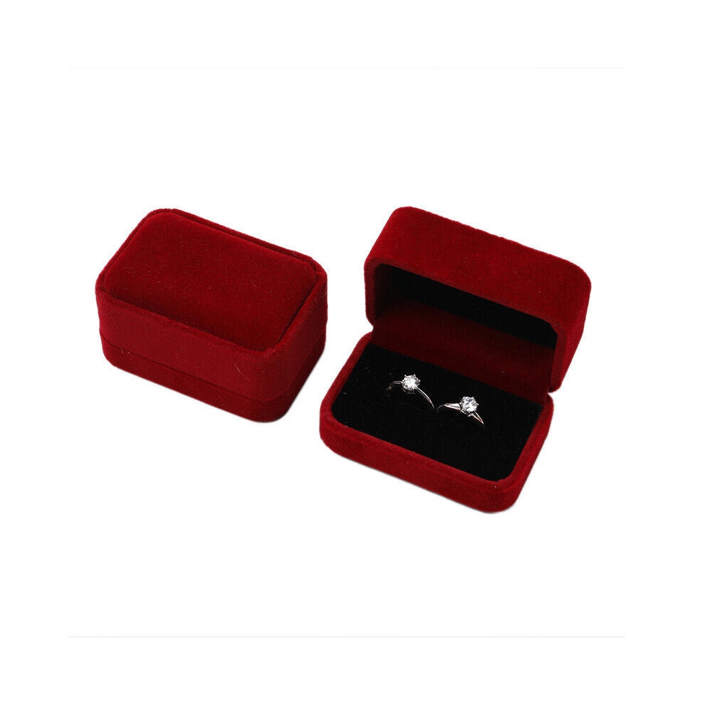 1PC Velvet Ring Earrings Pendant Jewelry Box Wedding Engagement Proposal Birthday Anniversary Jewelry Display Box