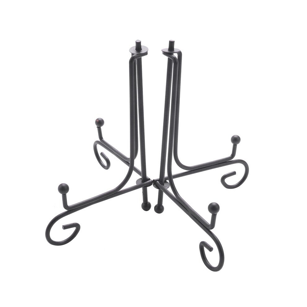 (2 Pack)Iron Display Stand, Iron Easel Plate Display Photo Holder Stand, Displays Picture Frames, Cookbooks, 4 Inch