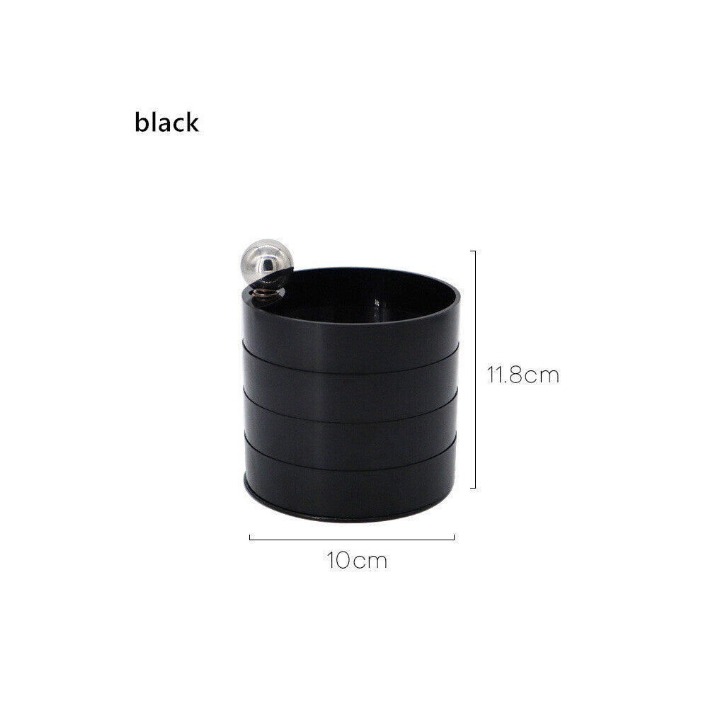 1Pc Rotatable Jewelry Box Fresh Ins Wind Solid Metal Handle Multi-layer Bedroom Desktop Plastic Organizer Storage Cosmetic Case