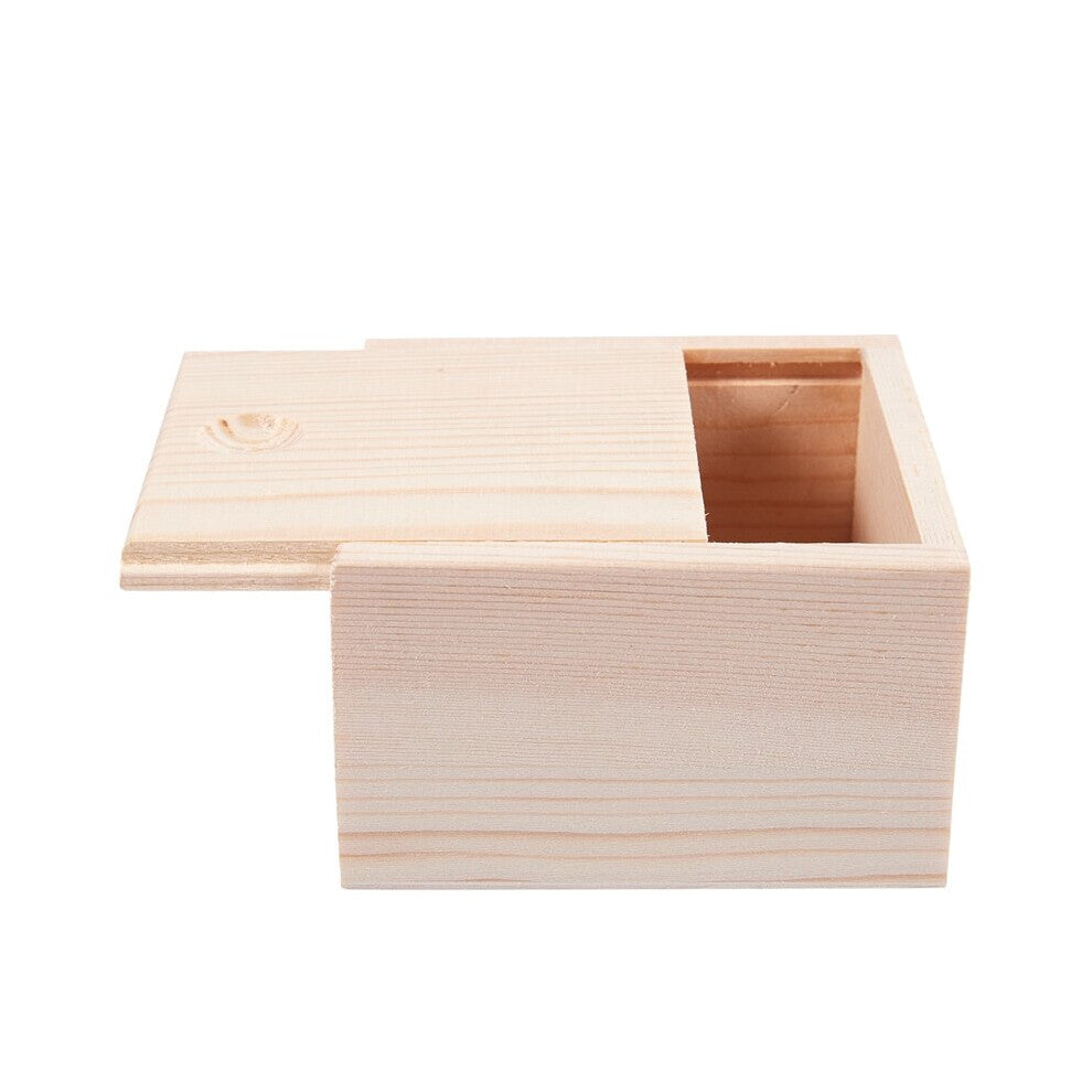 Small Plain Wooden Storage Box Case for Jewellery Small Gadgets Gift Wood