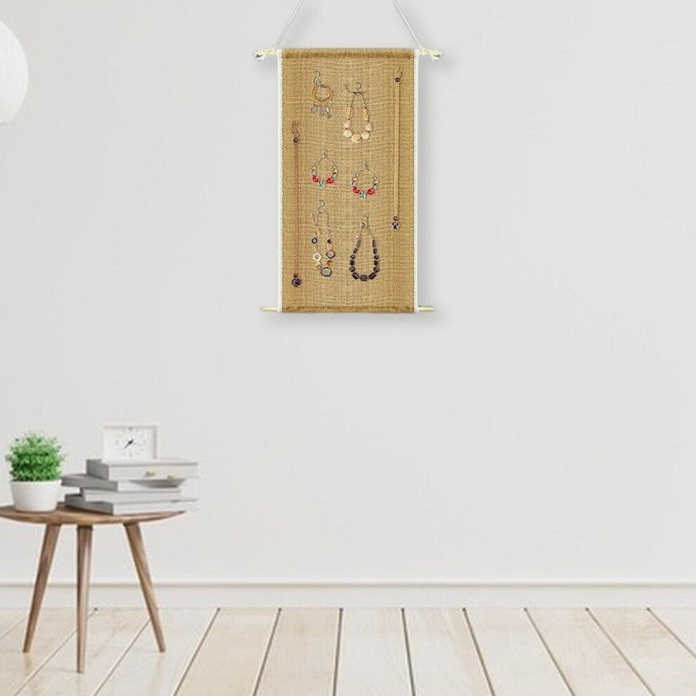 Earring Organizer Holder Wall Mounted with Hooks Earring Hanger Wall Decoration for Hair Ties