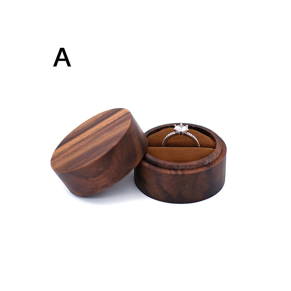 Wood Jewelry Box Gift Packaging Proposal Engagement Ring Holder Wedding Ring Box Small Businesses Storage Organizer