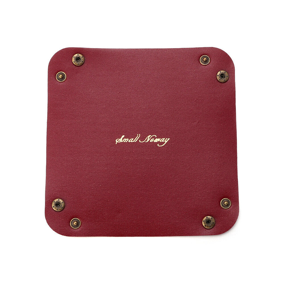 15*15CM PU storage box leather folding Desktop Storage Tray for Jewellery Cosmetic key Storage arrangement