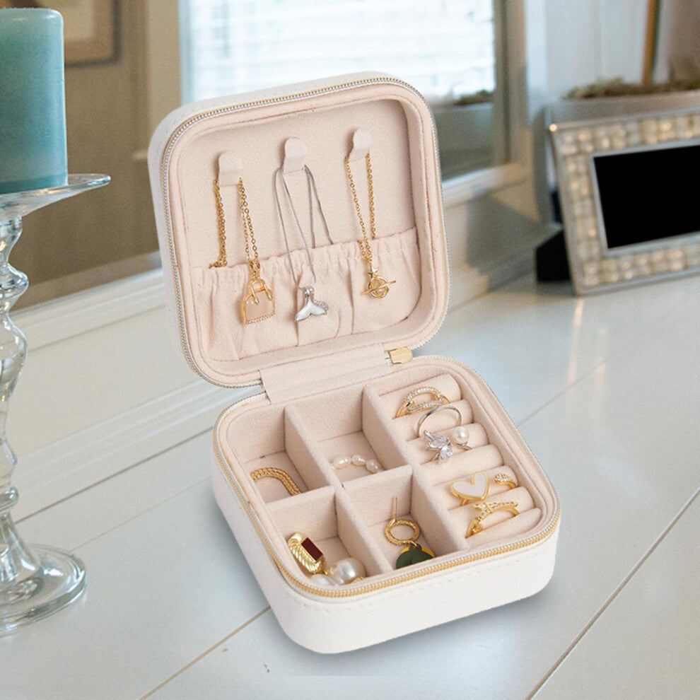 Portable Travel Jewelry Box Necklace Holder Organizer Case Display Storage Carry for Charm Cufflinks Watches Earrings Bracelets