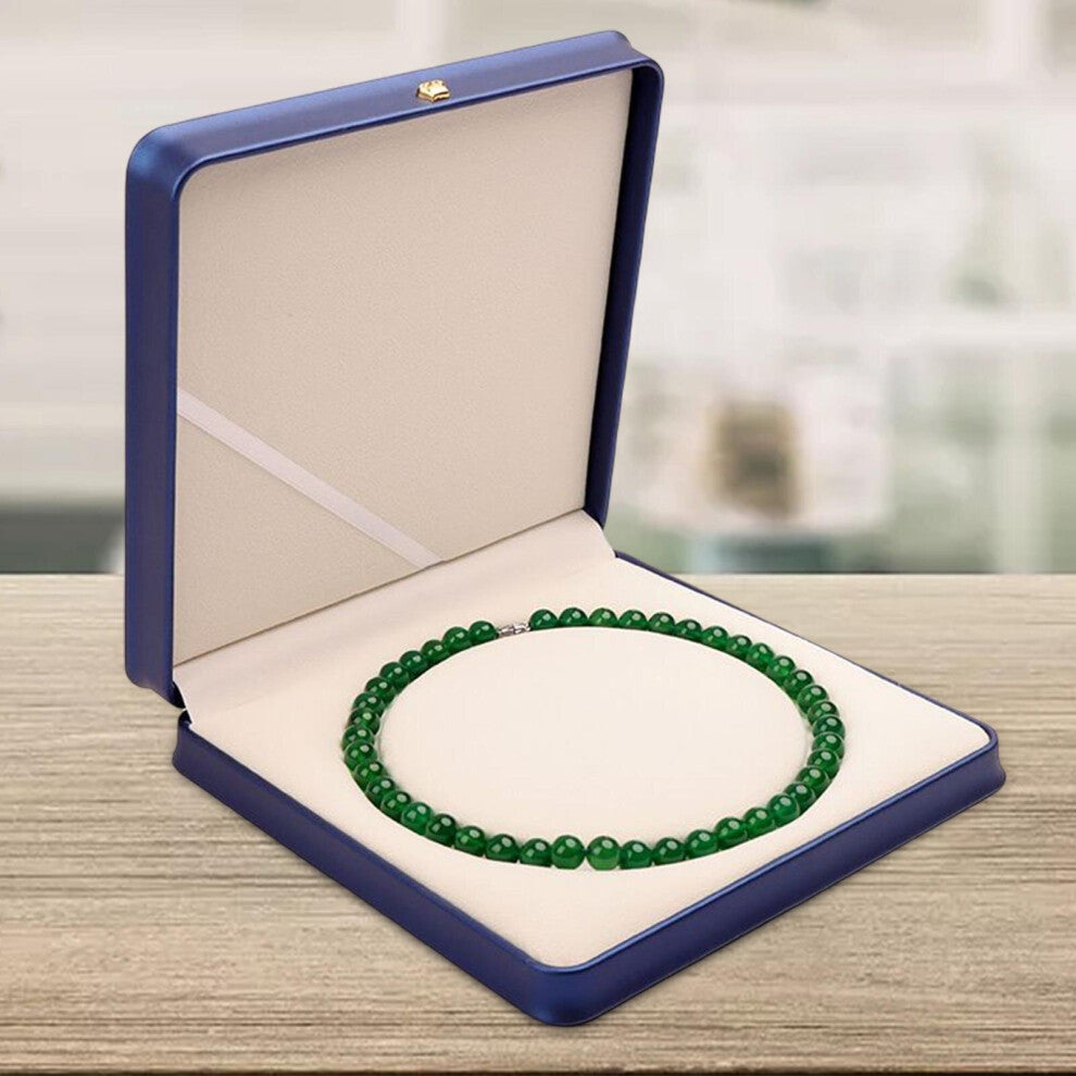 Necklace Box Storage Holder Packing Box PU Leather for Pearl Necklace Necklace for Showcase Engagement Proposal Women