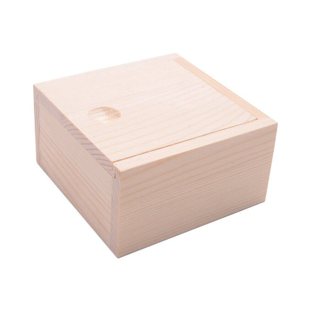 Small Plain Wooden Storage Box Case for Jewellery Small Gadgets Gift Wood