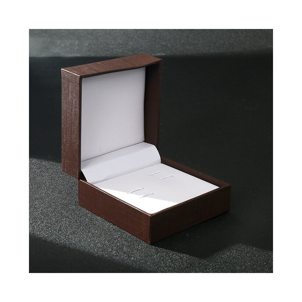 French Shirts Sleeve Buttons Square Tie Clip Cufflinks 3pcs Suit Jewelry Box Plastic Display Cases Business Gift