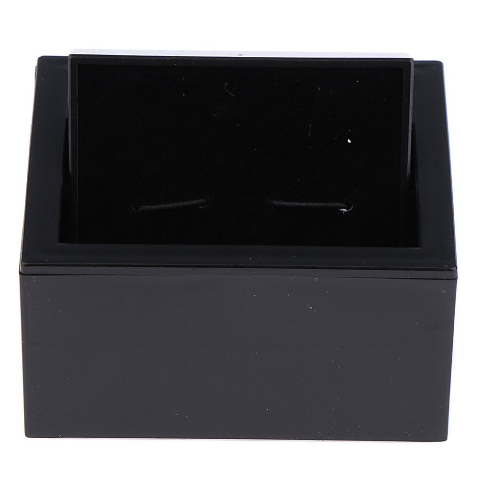 Plastic 360 Degree Swivel Cufflinks Case Box Display For Mens