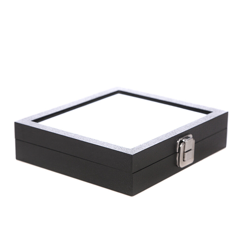 36 Slot Rings Display Box Jewelry Storage Case Holder Showcase Rings Cufflink Jewelry Tray With Lid