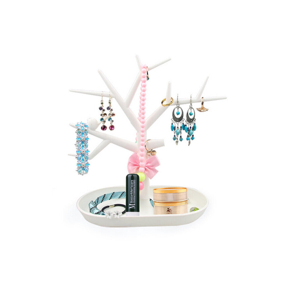 Creative Key Holder Nail Polish Pendants Rings Earrings Hanger Jewelry Rack Organizer Shelf Display Rack Bird Tree Shape