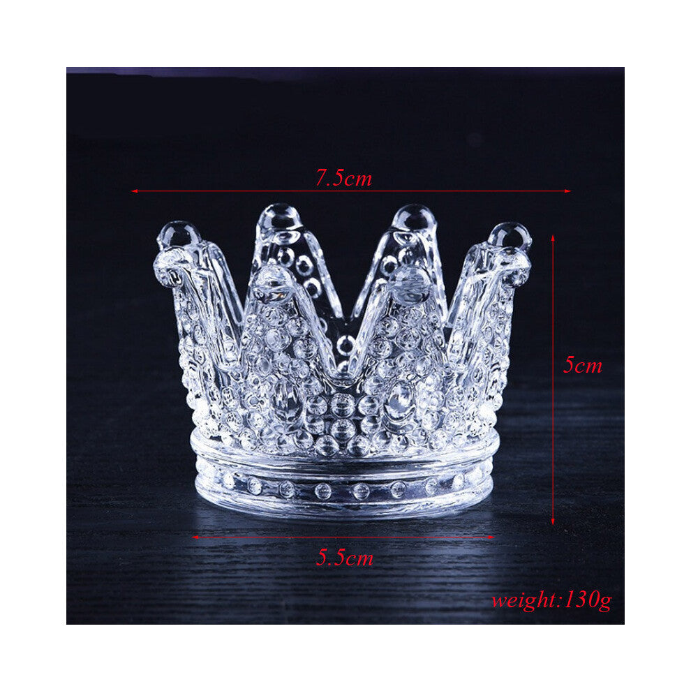 Creative Qutline In glass crown candlestick embossed ring beauty egg tray put cosmetic egg shelf jewelry storage box