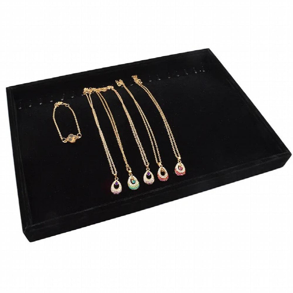 velvet ring earrings display tray tray tray jewelry cufflink organizer holder under case case shows ring earrings jewel