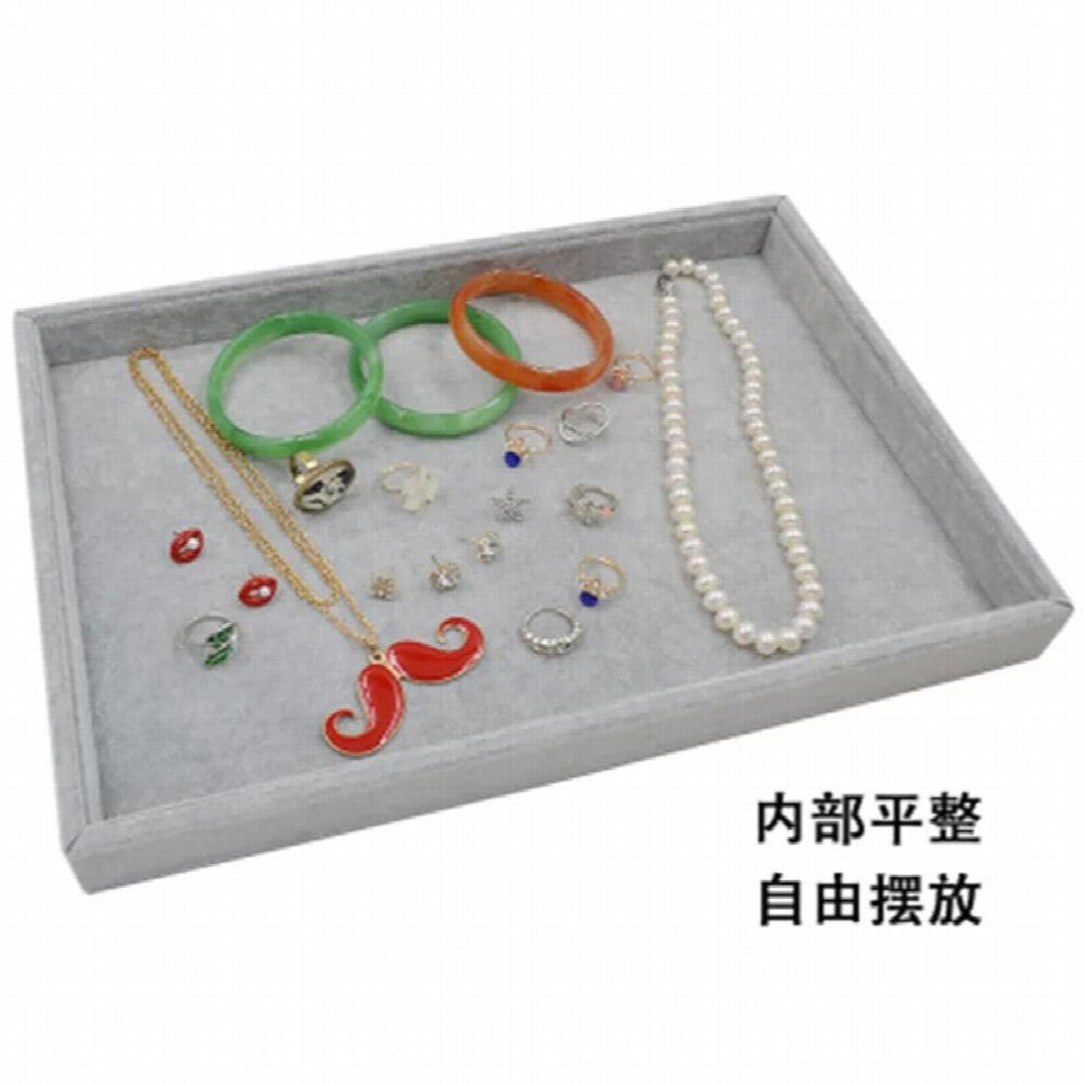 velvet ring earrings display tray tray tray jewelry cufflink organizer holder under case case shows ring earrings jewel