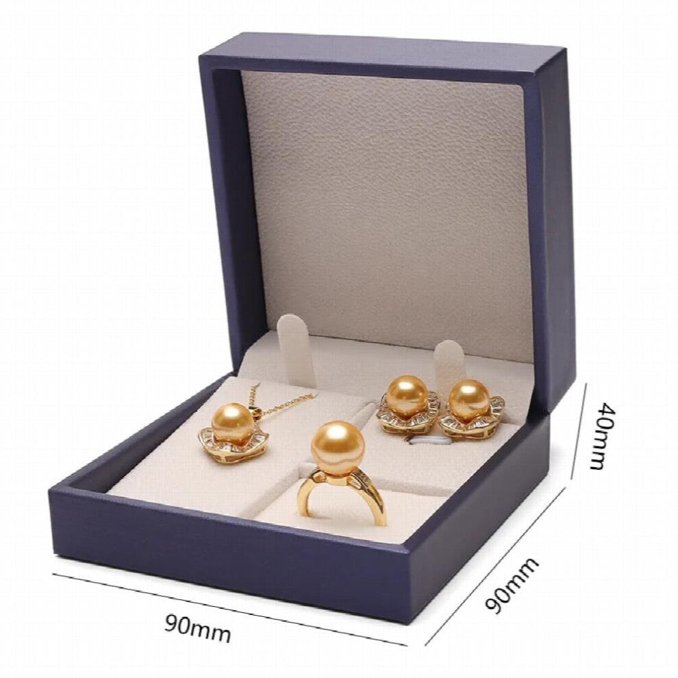 PU Leather Jewelry Gift Set Box for Bracelet PearlNecklace Ring Earrings Container Trinket Box Organizador Display Tray