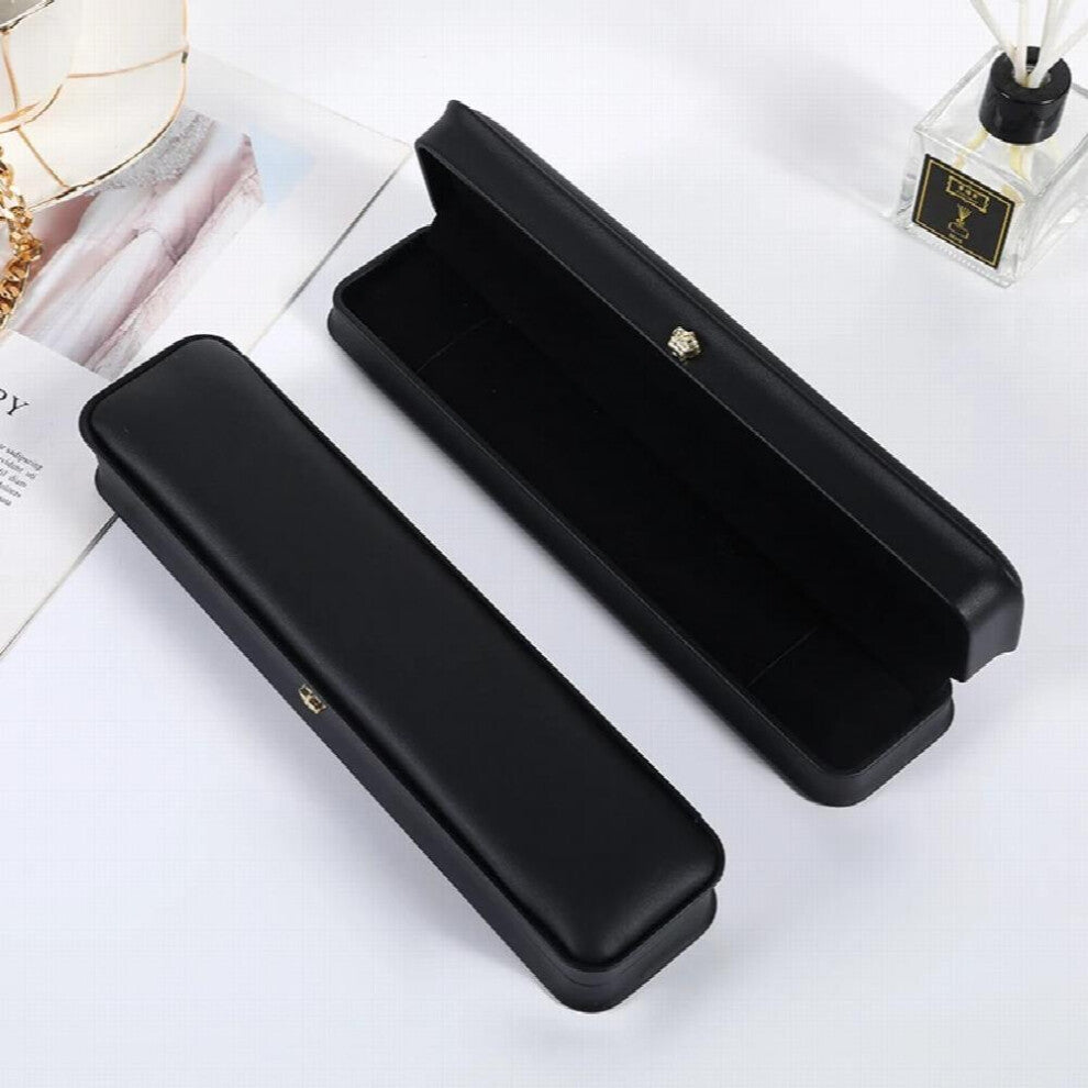 Necklace Long Chain Box Bracelet Jewelry Storage Case PU Leather Pendant Chain Gift for Wedding Anniversary Engagement