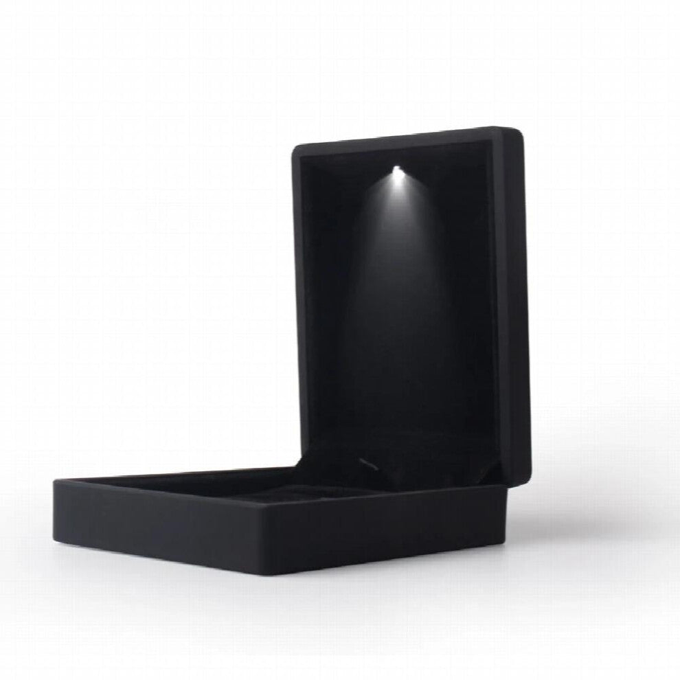Engagement LED light jewelry box wedding ring long chain box holiday birthday jewelry ring necklace display box