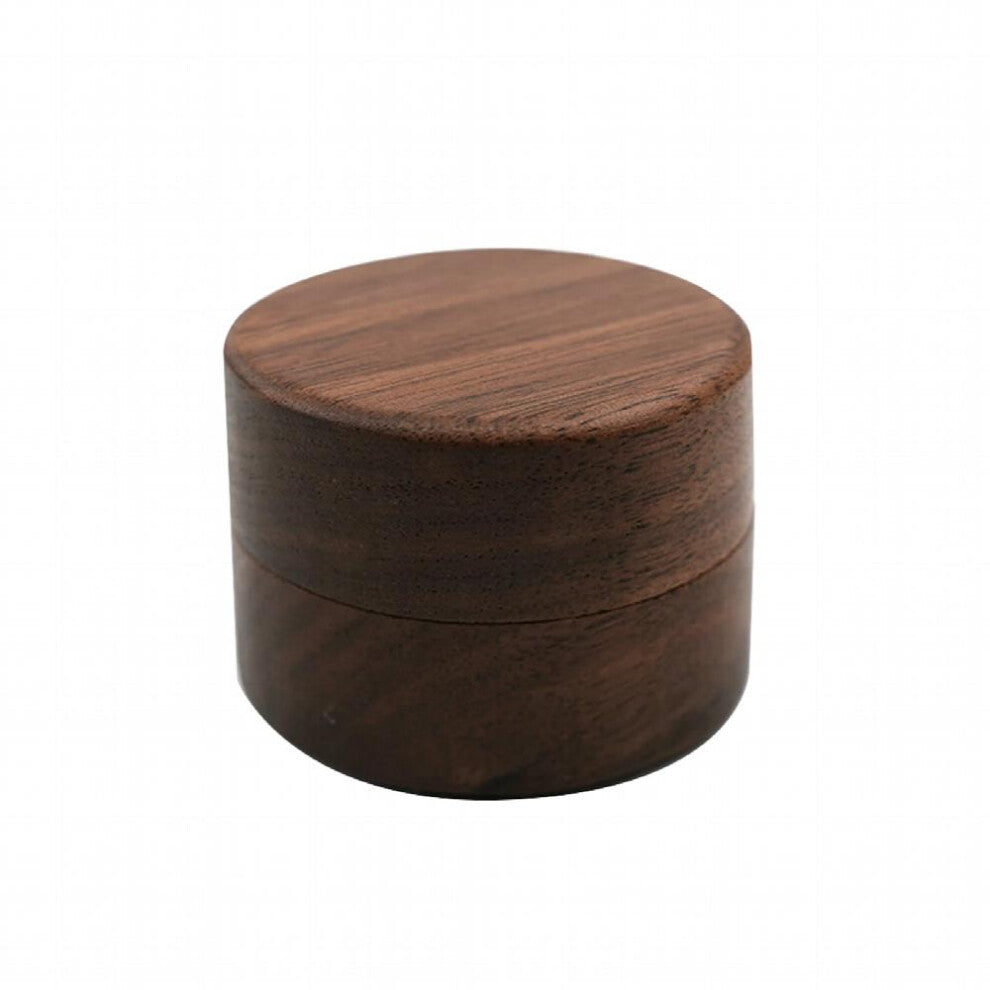 Romantic Wood Ring Box Engraved Letter Gift Proposal Wedding Jewellery Accessories Portable Engagement Vintage Brown Anniversary