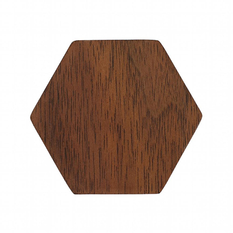 Vintage Compact Wedding Engagement Jewelry Case Storage Ring Box Portable Solid Hexagon Ceremony Container Walnut Display