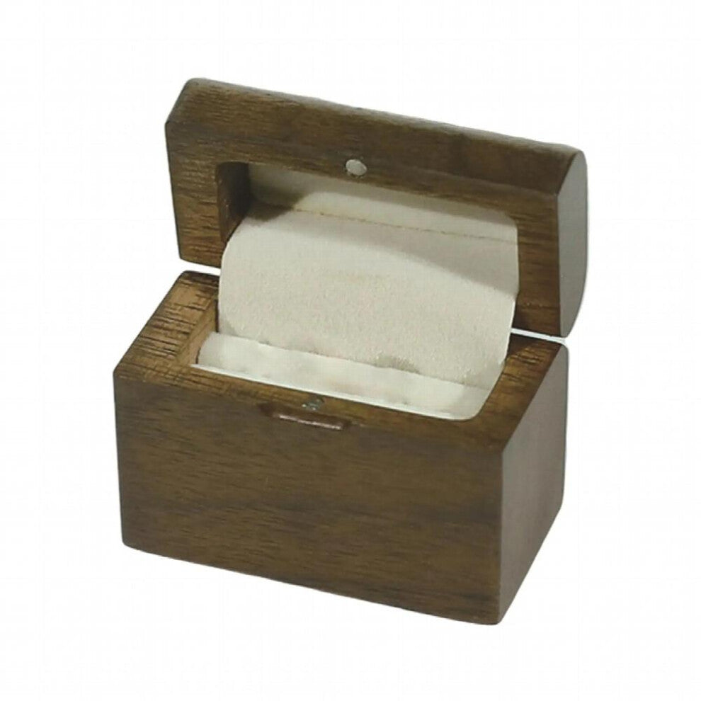 Vintage Walnut Organizer, Holder, Ears Box Case, Portable Gift Proposal Ceremony Engagement Anniversary