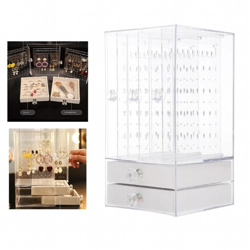 Jewelry Ear Stud Dust-Earrings Hanging Stand Holder Drawer