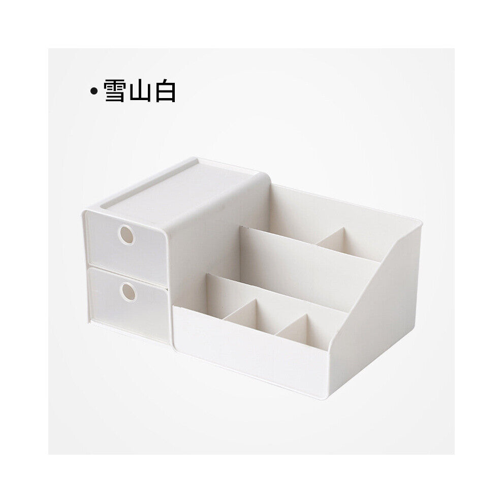 Hot Selling Drawer Type Cosmetics Storage Box Nordic Plastic Jewelry Lipstick Storage Box Desktop Student Makeup Box Is Optional