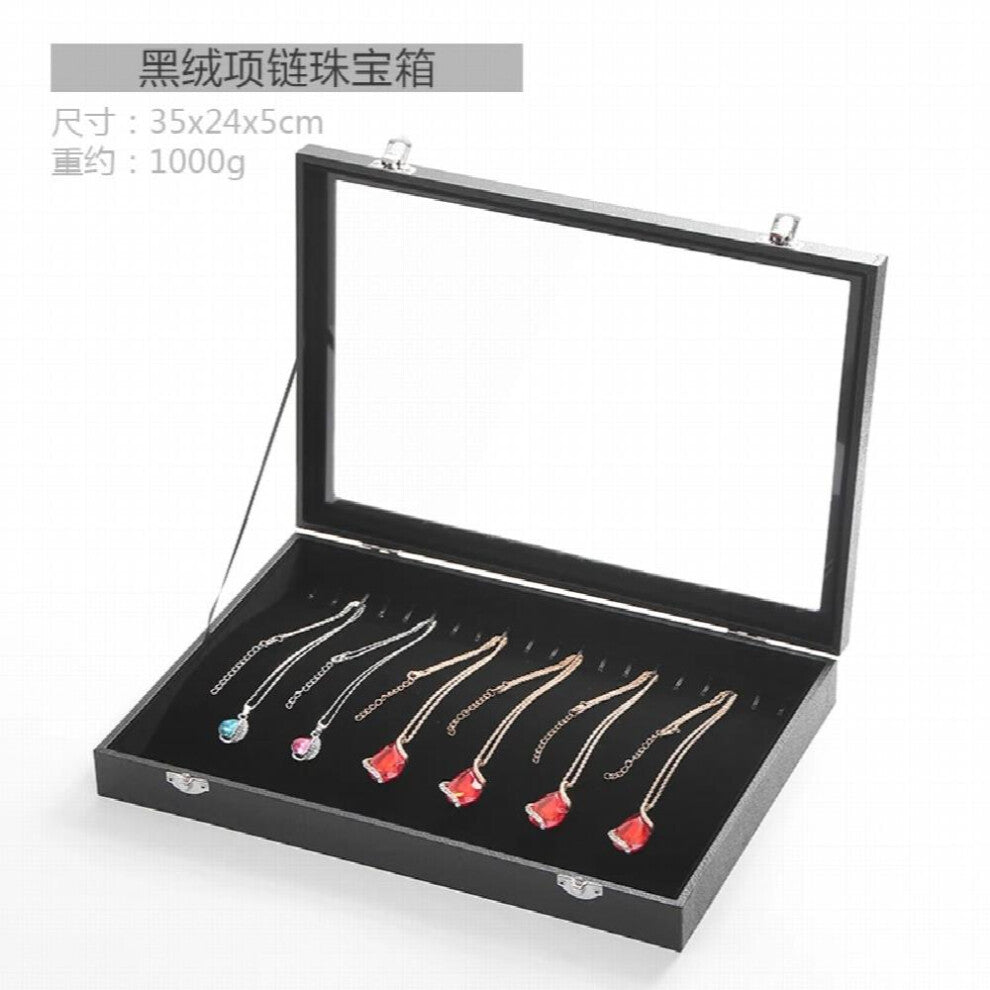 Large Jewelry Storage Box Earrings Display Ring Bracelet Lattice Desktop Transparent Acrylic Jewelry Storage Box Gift Idea