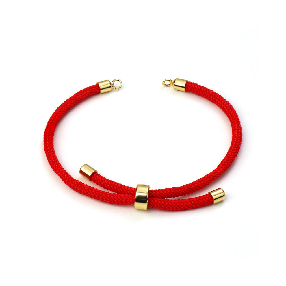 Thread Rope Lucky Red Bracelet Copper Adjustable Weave Twine Braceleting Bangle for DIY Jewelry Making