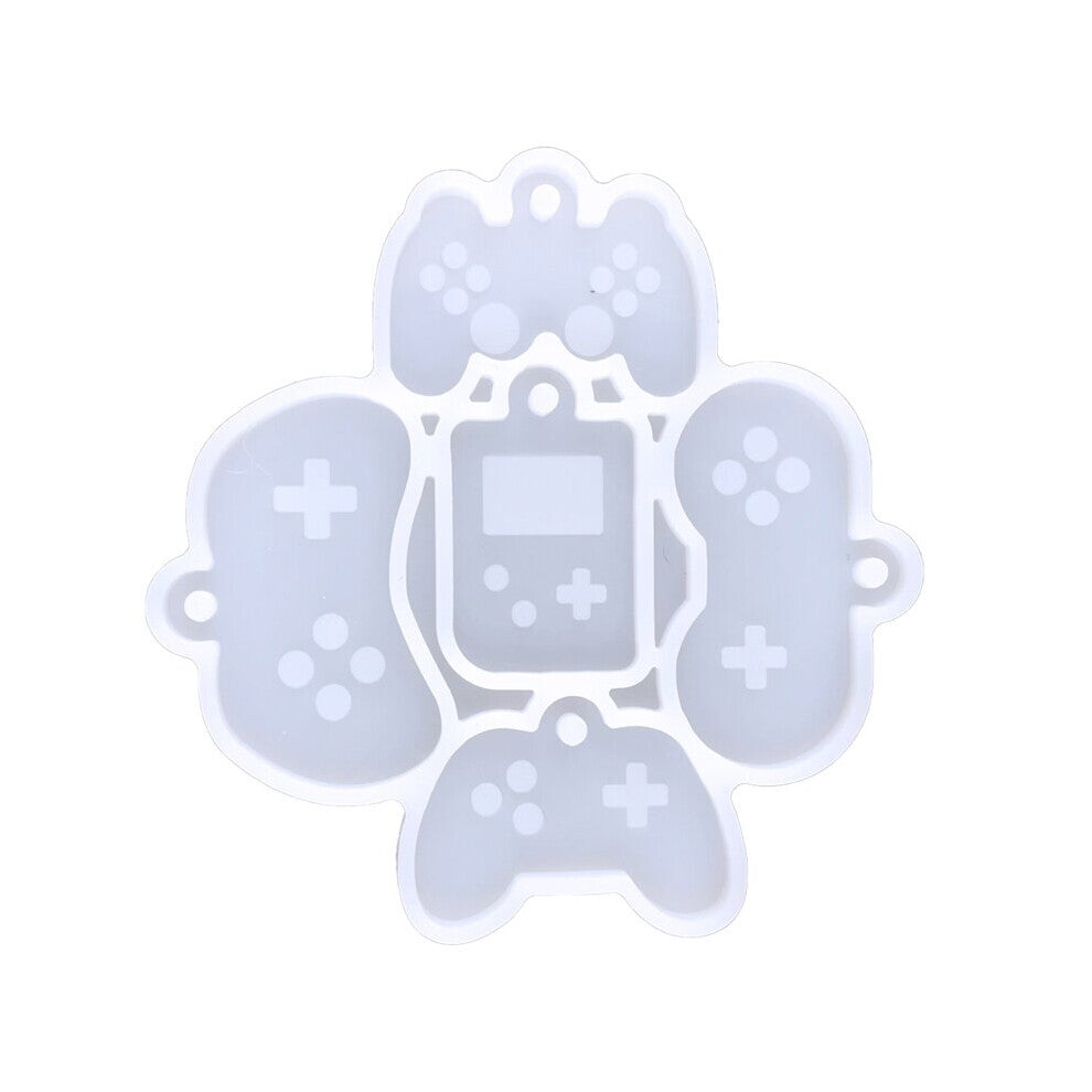 R2LE Glossy Game Handle Earrings Silicone Epoxy Resin Mold DIY Keychain Pendant Jewelry for Valentine Gift Craft