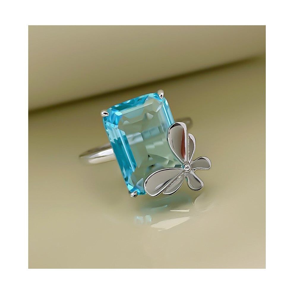 Women for Ring Butterfly Ring Red Zircon Ring Wedding Year Jewelry Engagement Rings for Women