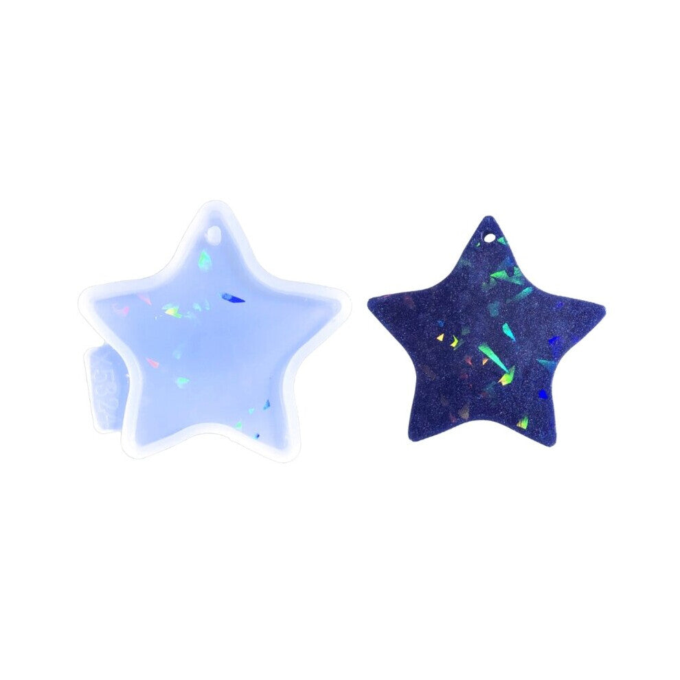 DIY Glossy Light Shadow Keychain Mold Earrings Mould Resin Epoxy Jewelry 40GB