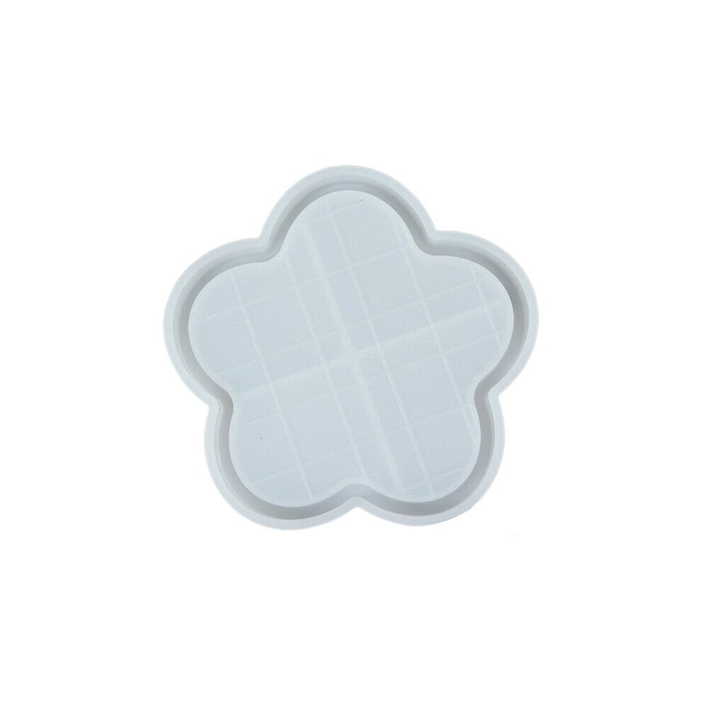 (plum bossom White) Hand-made Jewelry Storage Mold for DIY Crafts Jewelry Making Family Board Games