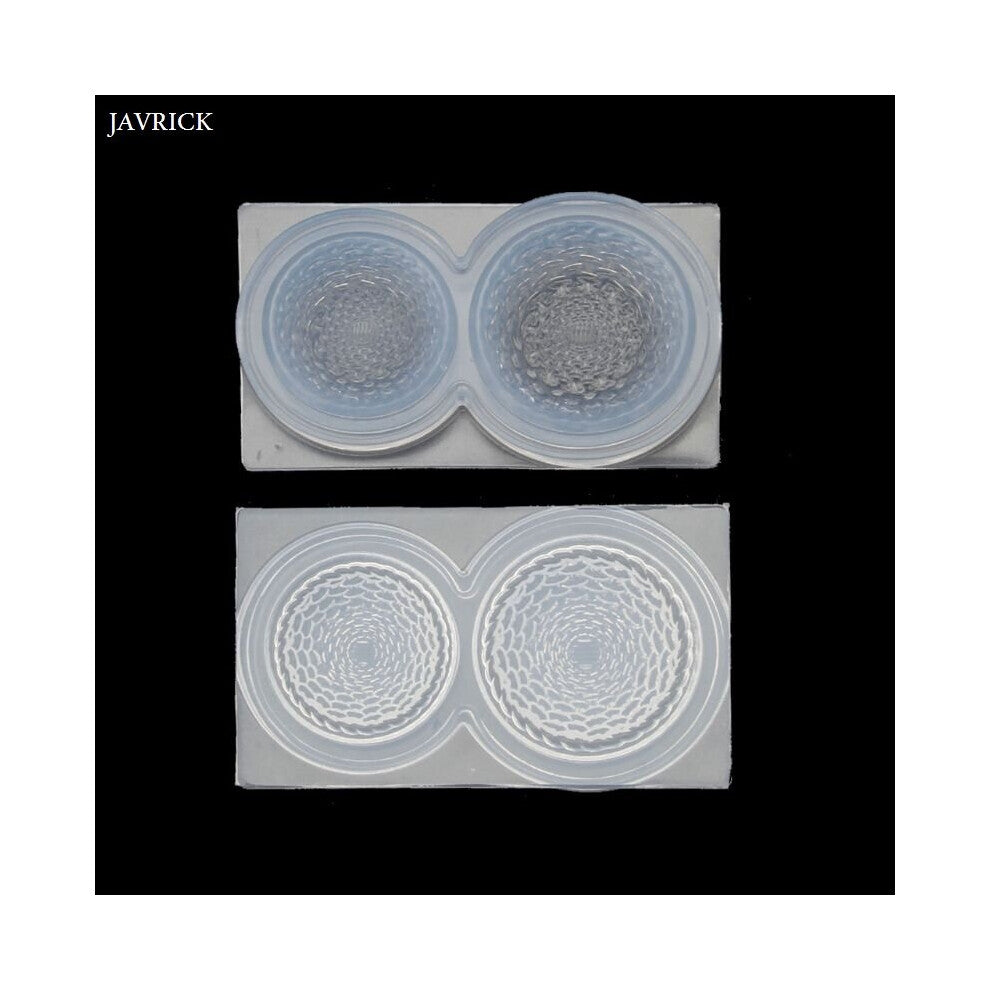 (White) 1 Set Mini Size Round Straw Bowls Resin Silicone Molds Epoxy Resin Jewelry Tools 124A