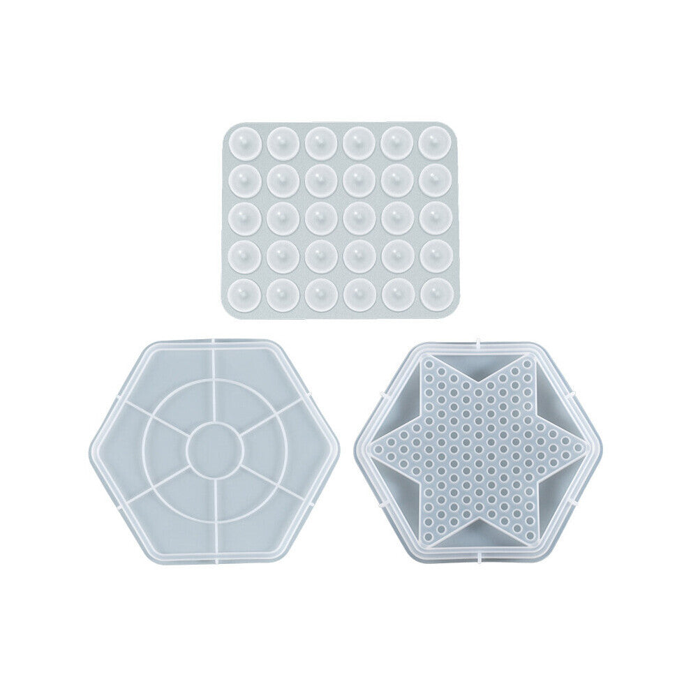 (1 SET White) Kids Puzzle Checkers Ganme Silicone Mould Family Game Checkers UV Crystal Epoxy Resin Mold 1 Set Chess Game Mold