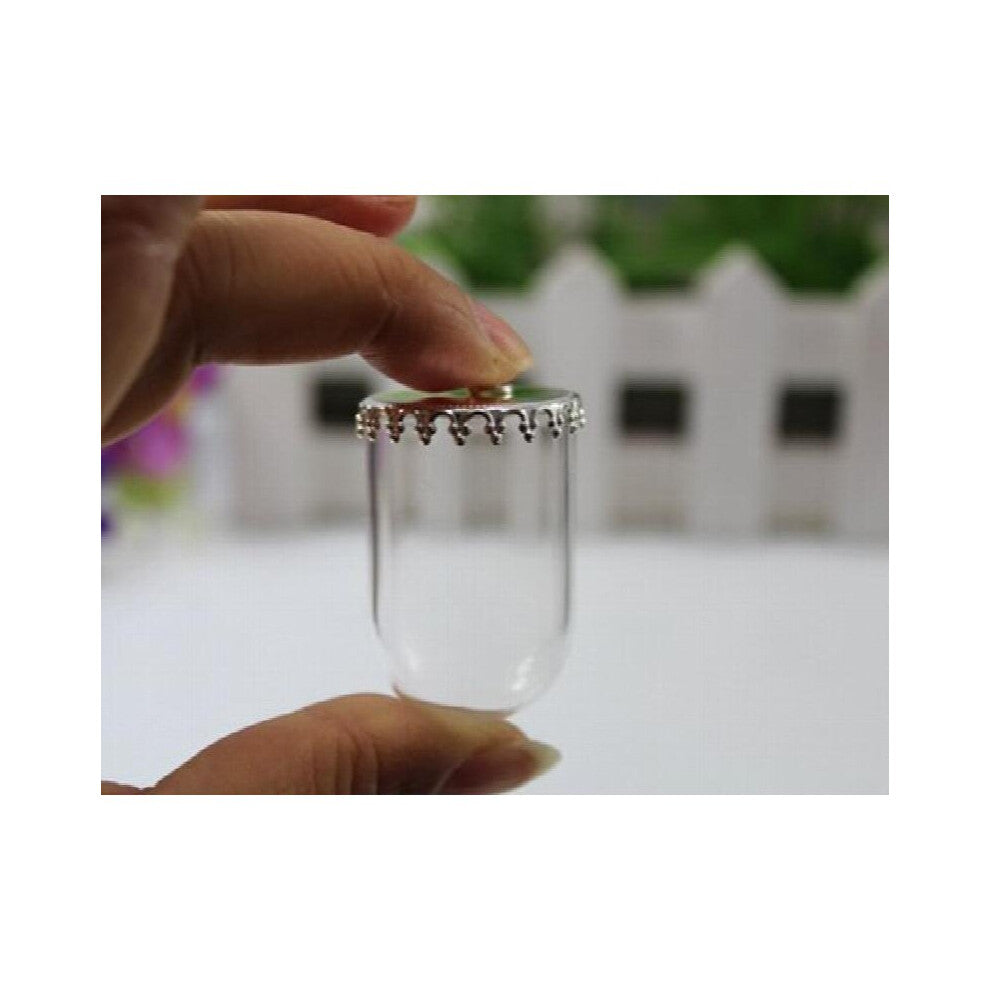 38 * 25mm and 25 * 18mm glass bell shades with metal mops can be used for DIY jewelry tabletop decoration crafts