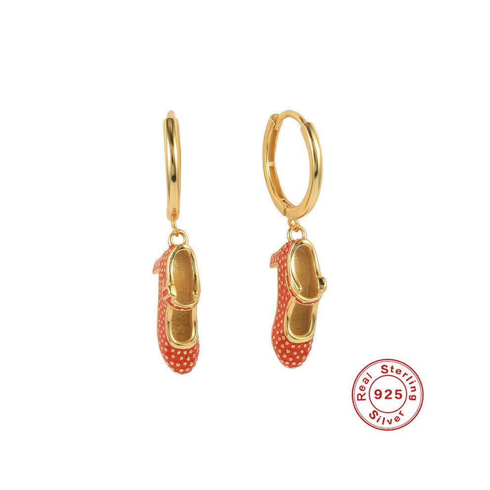 Dance Shoes Enamel Orange Starfish Earrings Pendientes Y2K Earrings For Women Earrings Hoops Jewelry