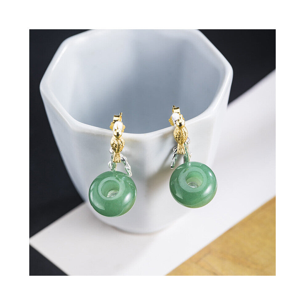 S925 sterling Silver Branch Pendant Women's Ins Personality Tired Birds Home Dongling Jade Pendant