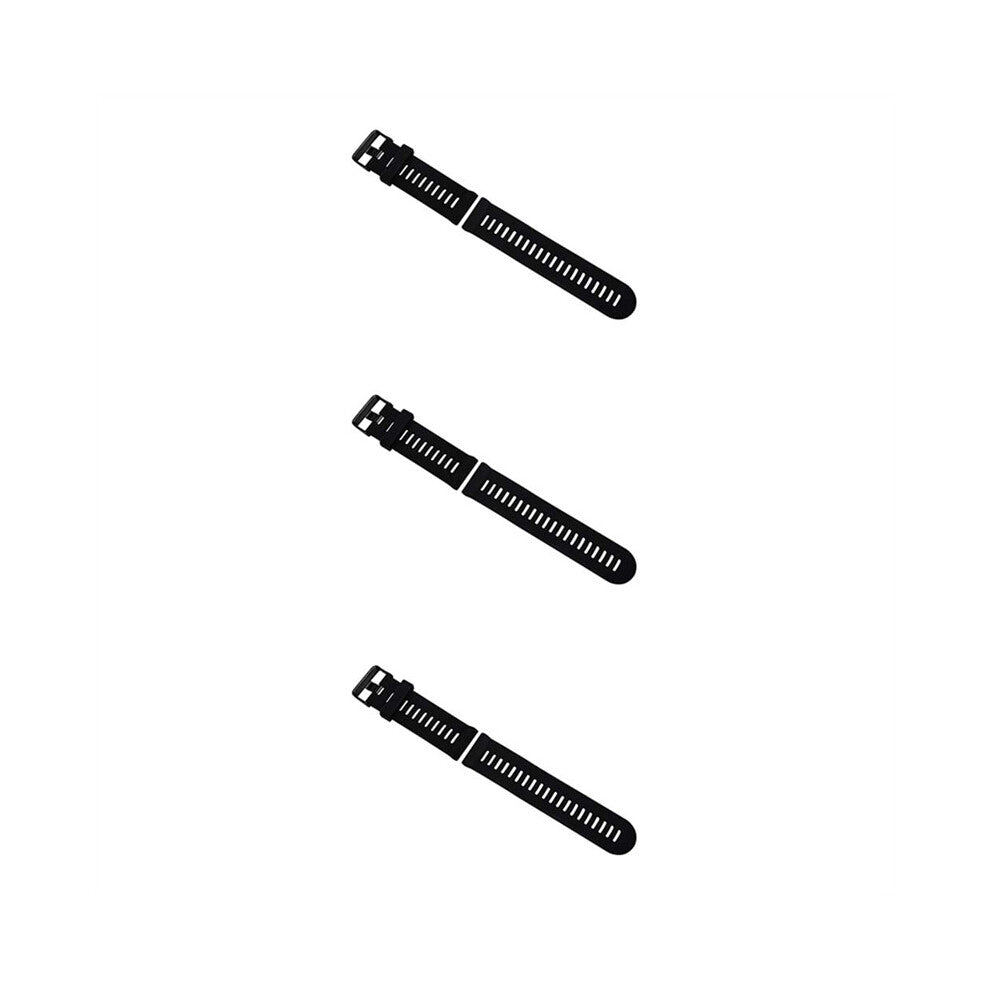 3X for 3 Soft Silicone Strap Replacement Wrist Watch Band+Tool Kits Black