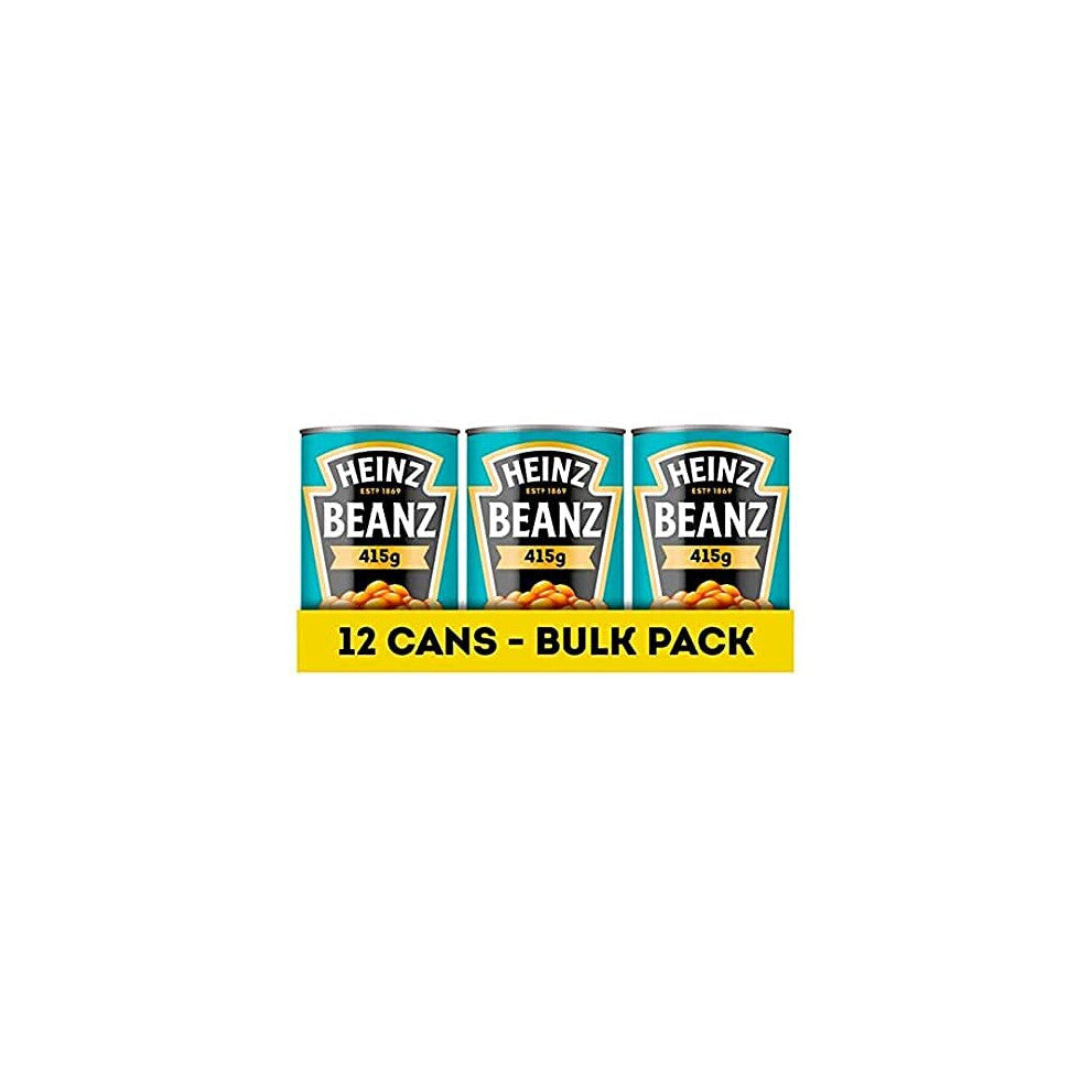 Beanz, 415 g (Pack of 12) - Vegan Baked Beans in a rich Tomato Sauce