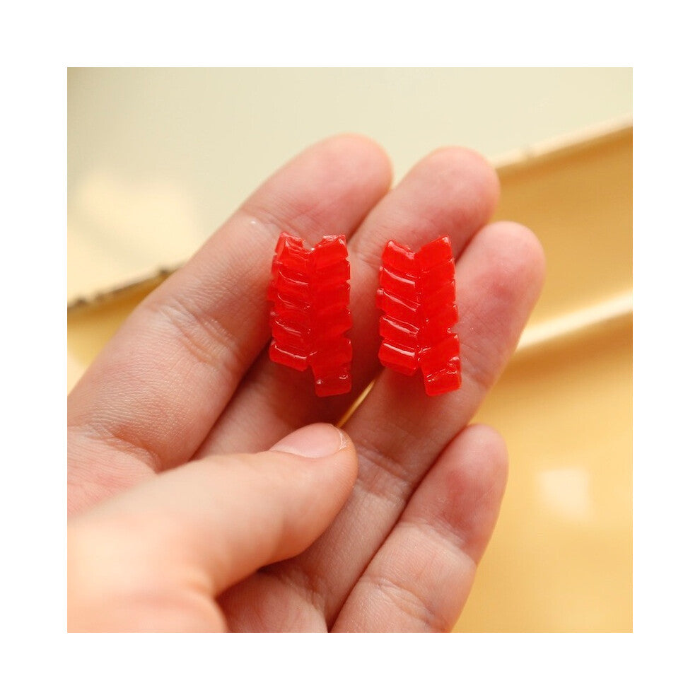 Cute, festive and fun asymmetrical earrings resin pendant lanterns and firecrackers DIY jewelry accessories