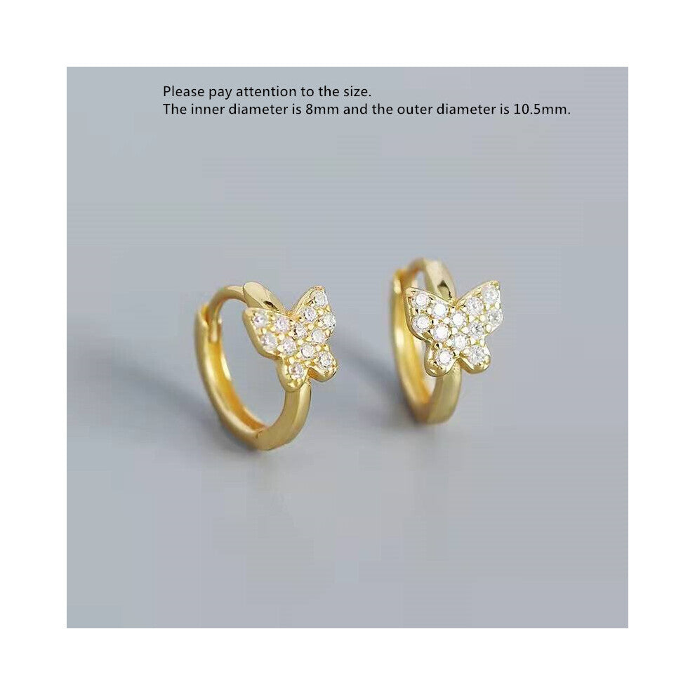 925 Sterling Silver Earring Geometric Irregularity Twisted Cross Lines Glossy Ear Ring Ear Bone Buckle Woman Girl Ear Jewe